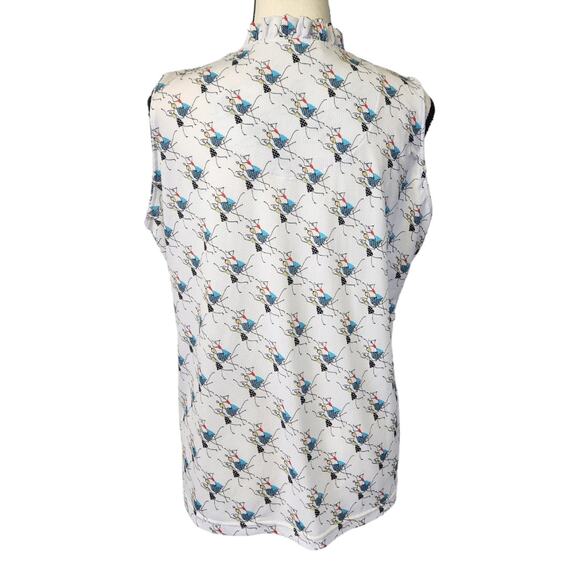 Sport Haley Sleeveless Ladies Stick Figure Activewear Golf Gym Top Large NWOT - Picture 4 of 7